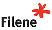 Filene followed by an oversized, red, handwritten asterisk graphic